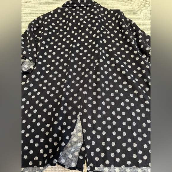 🎯60% OFF! Ava & Viv Woman’s Black and White Linen Blend Seashell Pattern - Picture 5 of 8